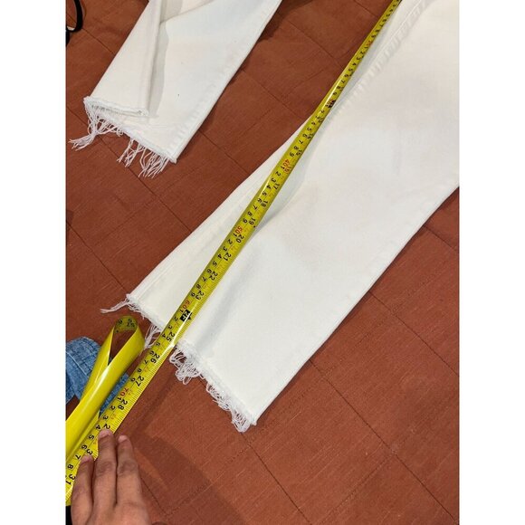 L'AGENCE  KENDRA HIGH RISE CROPPED FLARED  JEANSIL8- VINTAGE WHITE Womens s Size - Picture 10 of 11